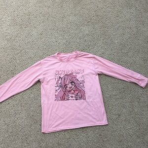 Unidrone, pink anime shirt